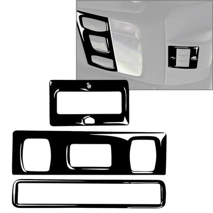 3Pcs Carbon Red Hardtop Reading Light Panel Cover for Audi TT 8N (2001–2006)