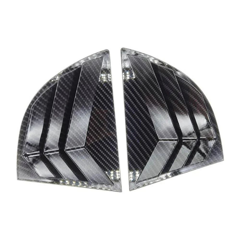 Carbon Fiber Look Vent Window Scoop Louver Cover Trim for Honda Civic (2006-2011)