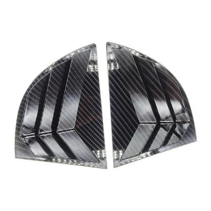 Carbon Fiber Look Vent Window Scoop Louver Cover Trim for Honda Civic (2006-2011)