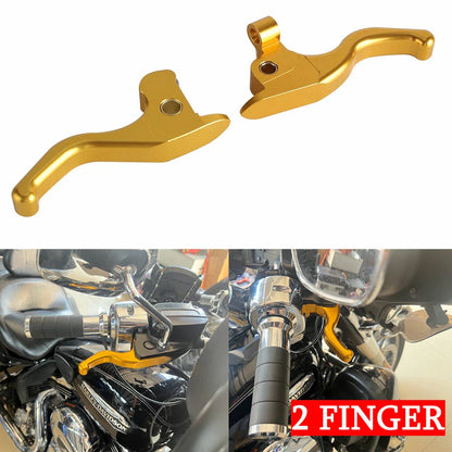 Finger Hand Brake Clutch Levers for Harley Touring FLHTK FLHTKL FLHTKSE (14-23)