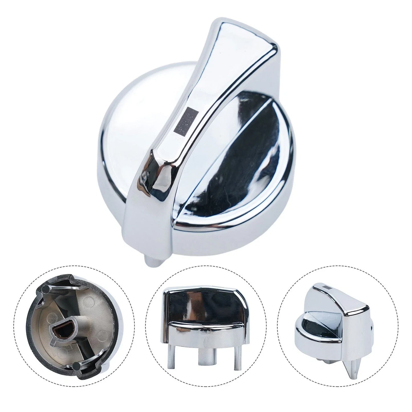 Chrome AC Heater Control Knob for Peterbilt (1987–2011)