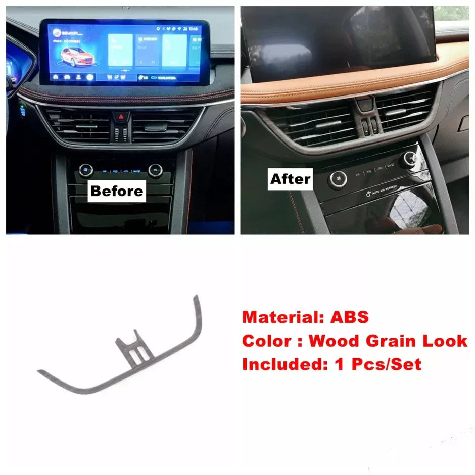 Wood Grain Gear Shift Panel Trim for Ford Escape Kuga (2020–2024)
