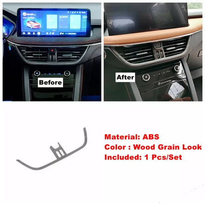Wood Grain Gear Shift Panel Trim for Ford Escape Kuga (2020–2024)
