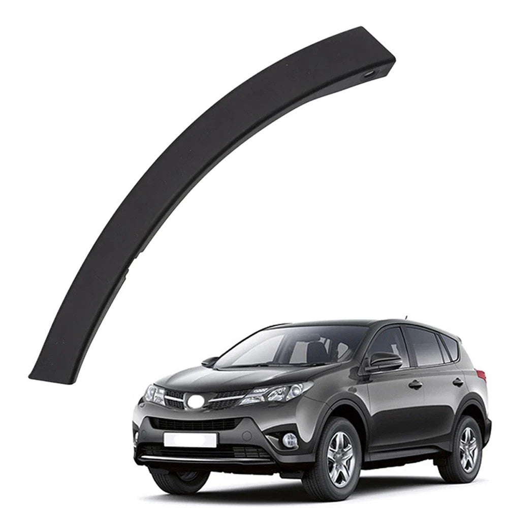 Black Front Bumper Wheel Fender Molding Trim for Toyota RAV4 (2013-2015)