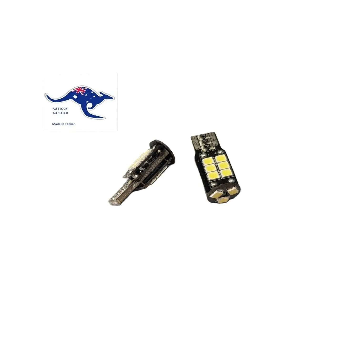 Set of 2 T10 Wedge LED Interior License Park Light Bulbs