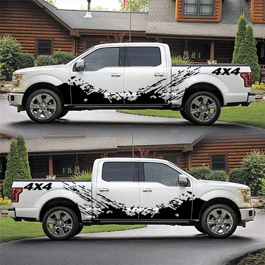 Universal 4x4 Side Body Decal Splash Graphic Vinyl Sticker for Car
