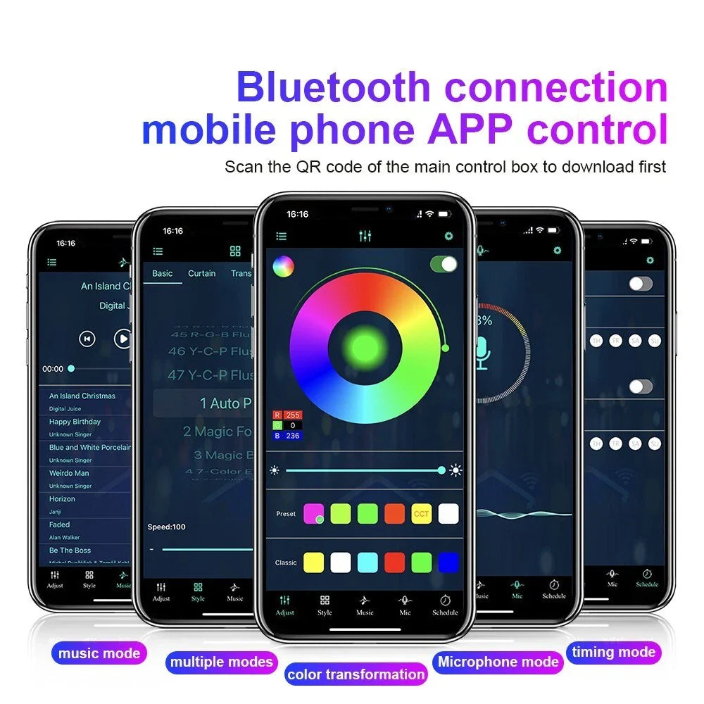 14-in-1 RGB Ambient Light Strip with Remote for Symphony