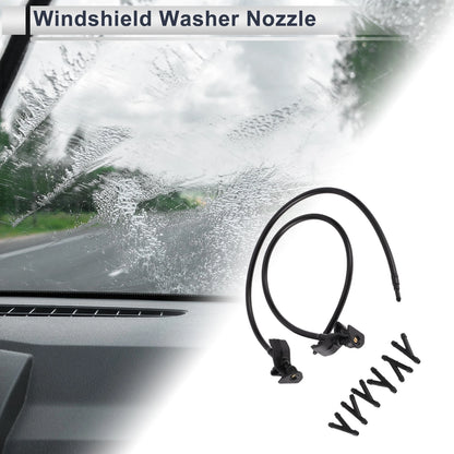 Set of 6 Windshield Washer Nozzles w/ Hose Connector for Ford  No.BB5Z17603A