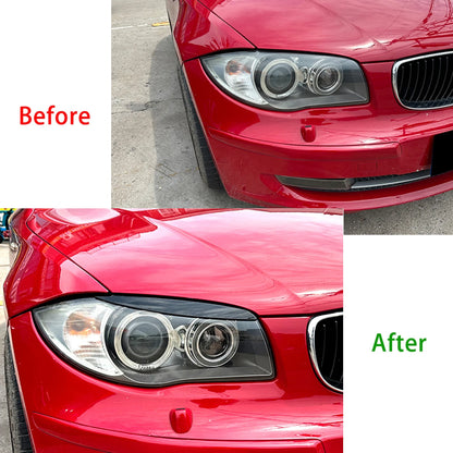 1 Pair Headlight Eyelid Cover for BMW E81 E82 E87 E88 (2004-2011)