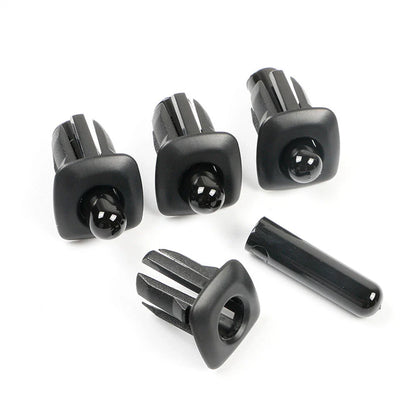 4 x Car Door Lock Pin Cap Cover Bezel Black for BMW 5 Series (2011-2017)