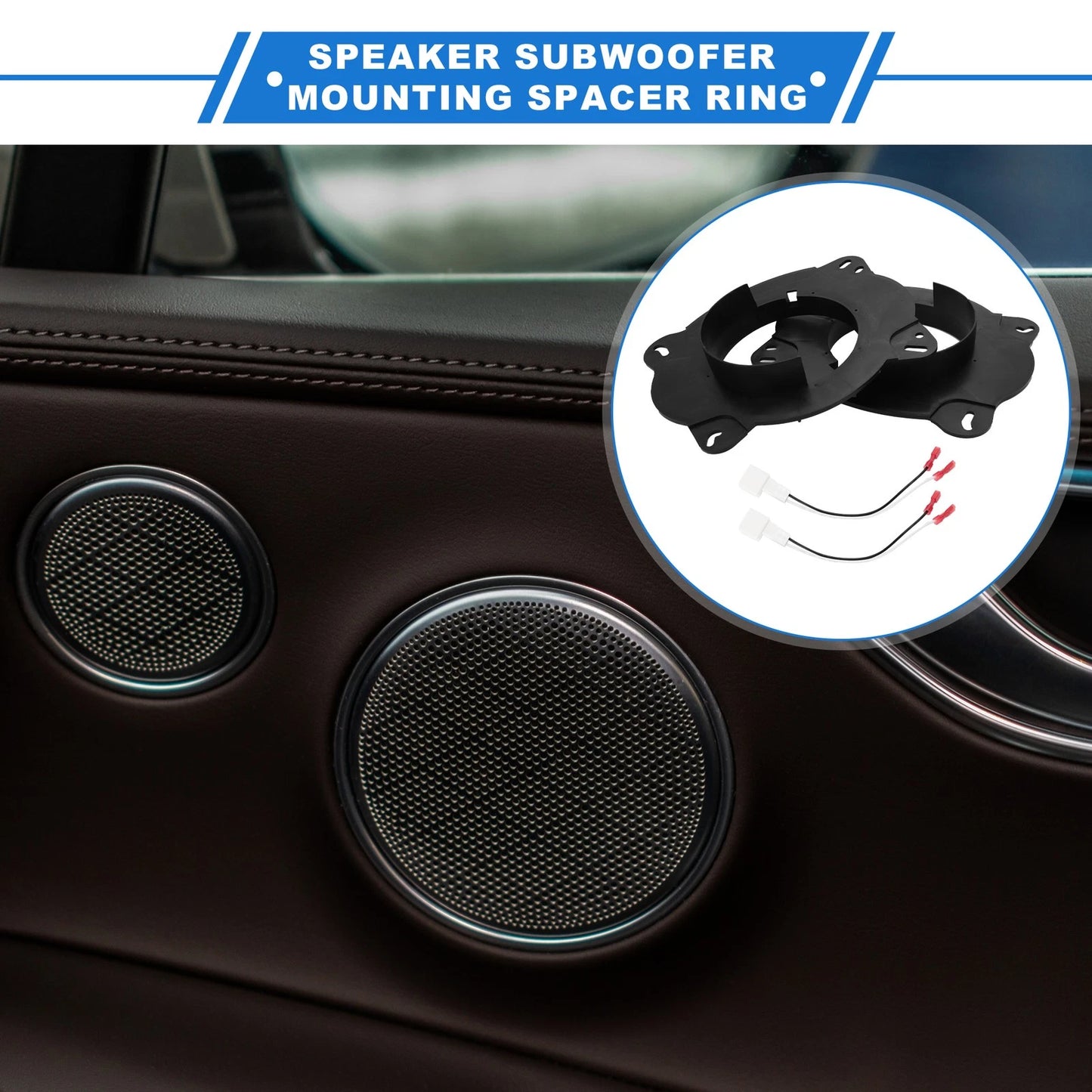 Set of 2 Speaker Spacer Rings for Toyota Camry (6.5")
