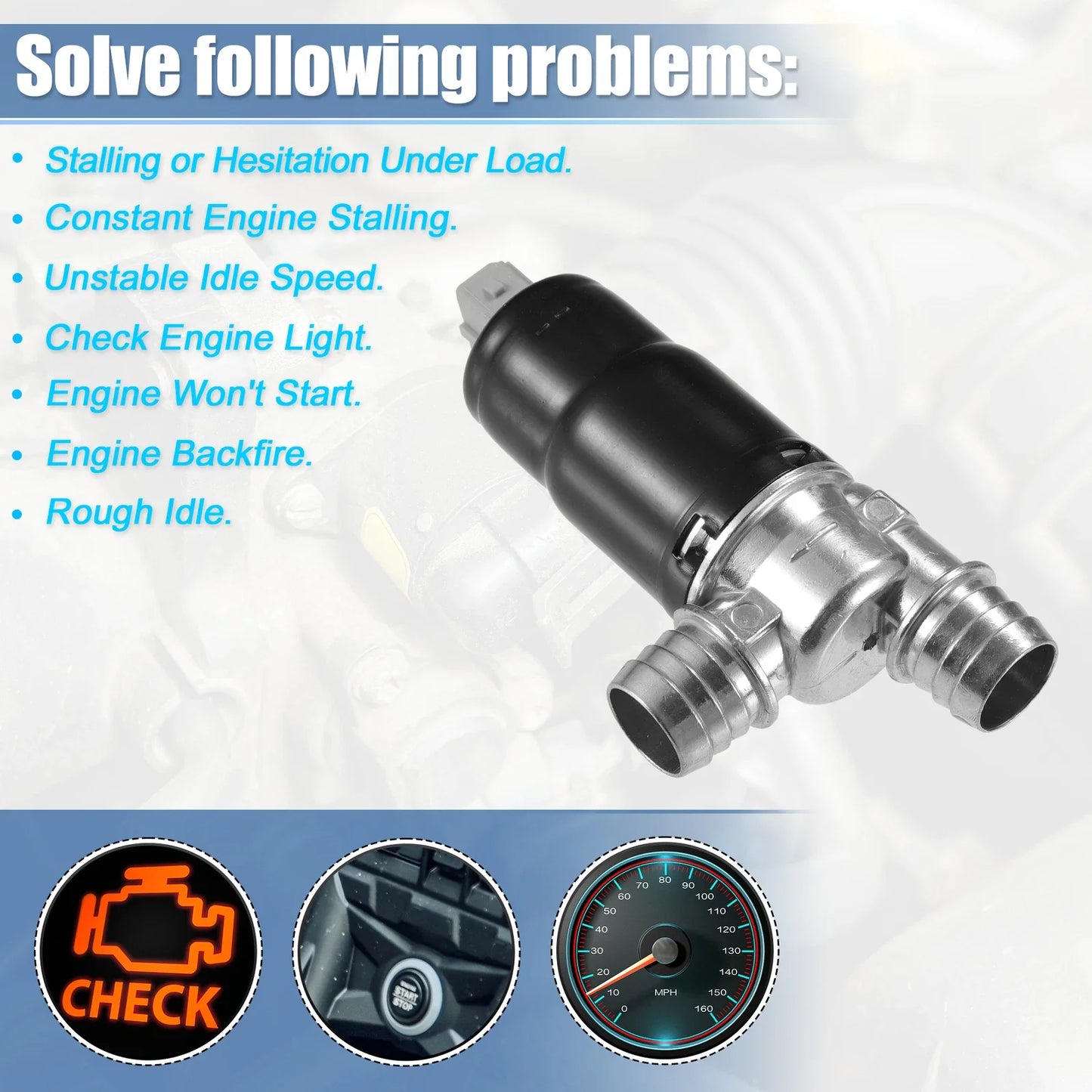 Idle Air Control Valve 1 Pcs for BMW 525i 528e