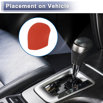 1 Pc Automatic Gear Shift Knob Cover Red Silicone for Toyota Camry (2018–2024)