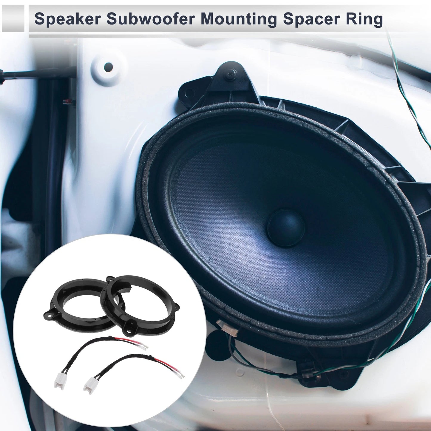 Set of 2 Speaker Spacer Rings for Nissan 6.5" Tweeter
