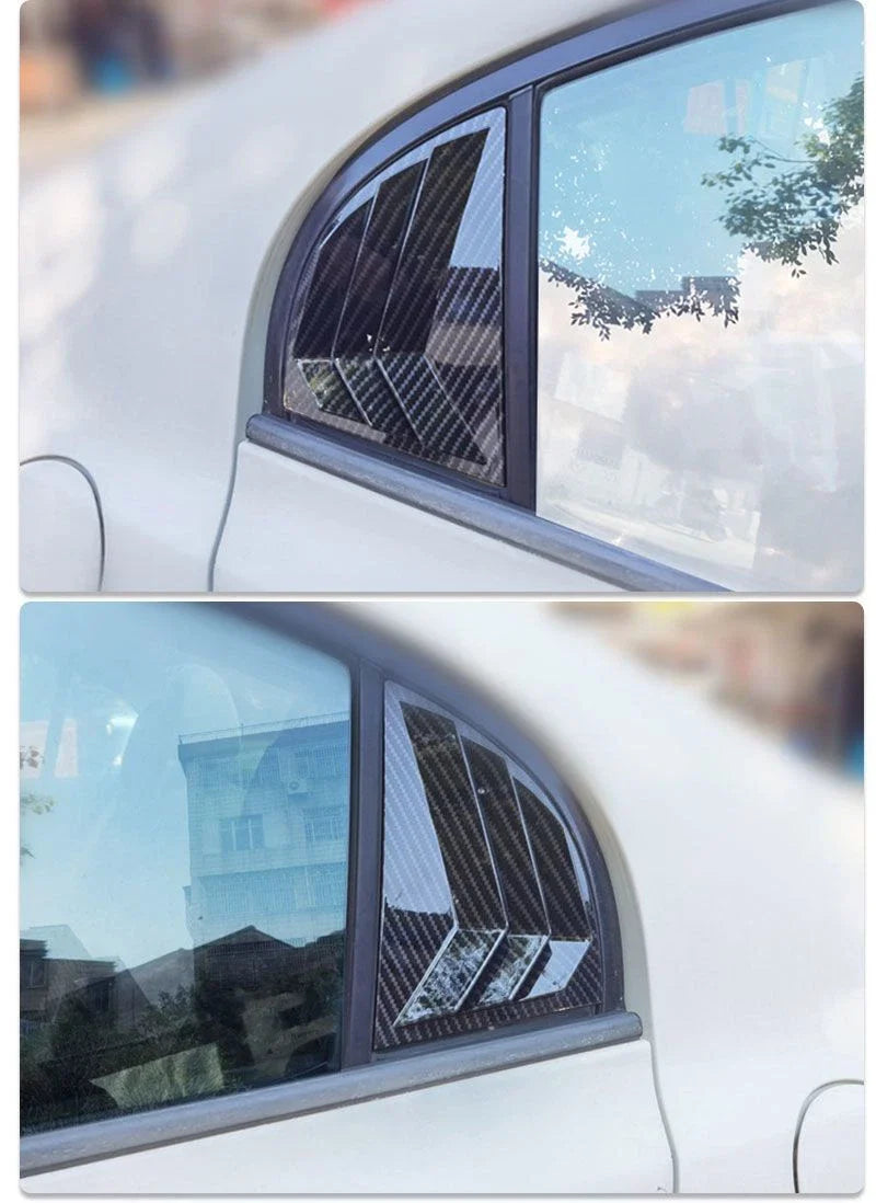 Carbon Fiber Side Vent Scoop Louver Cover Trim for Civic (2006–2011)