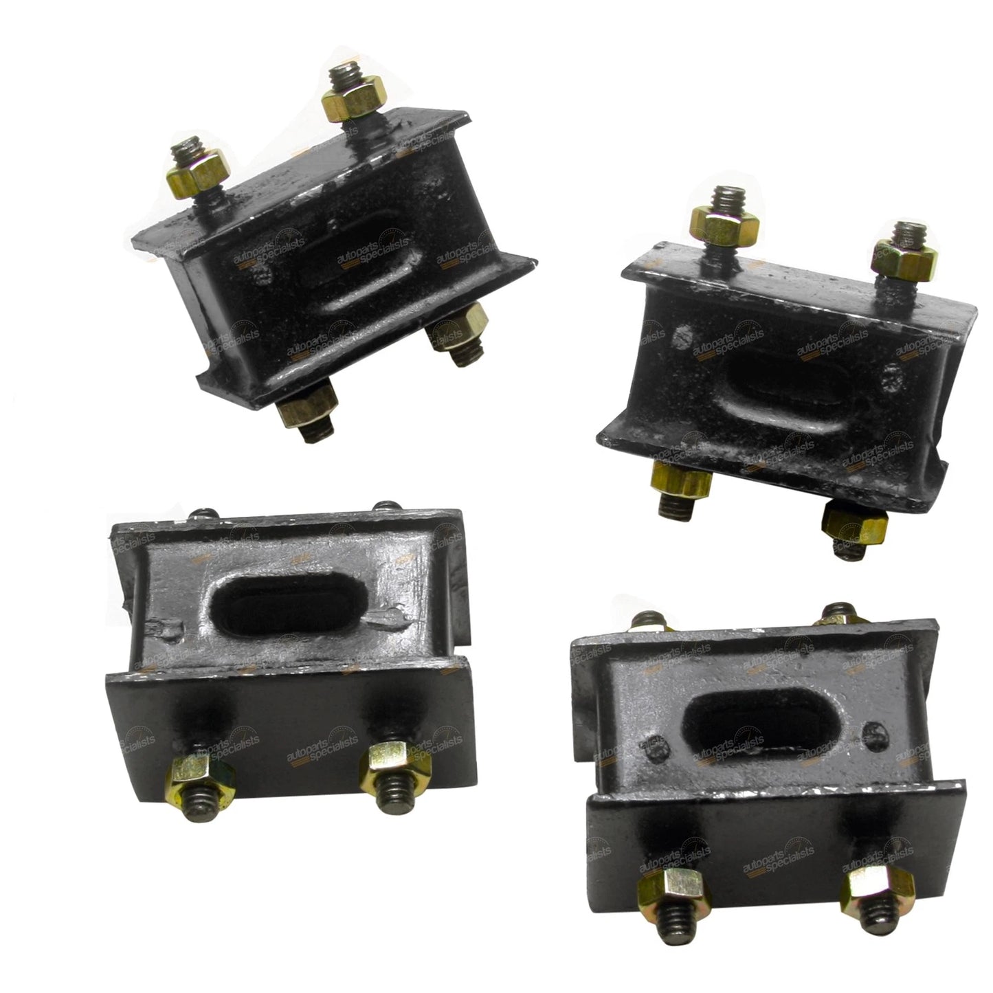 Set of 4 Rubber Exhaust Mounts for Toyota Landcruiser (1975–2007)
