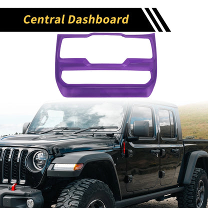 Dashboard Center Console Window Control Panel Cover for Jeep Wrangler (2007–2018) - Purple