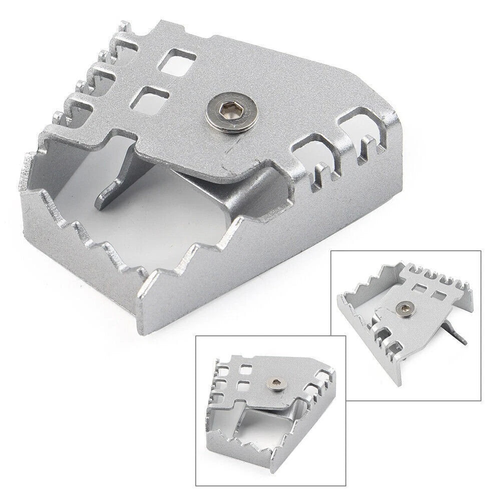 Rear Foot Brake Lever Pedal Enlarger for BMW F650GS F700GS F800GS R1200GS (2008–2018) Silver