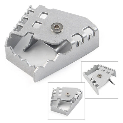 Rear Foot Brake Lever Pedal Enlarger for BMW F650GS F700GS F800GS R1200GS (2008–2018) Silver
