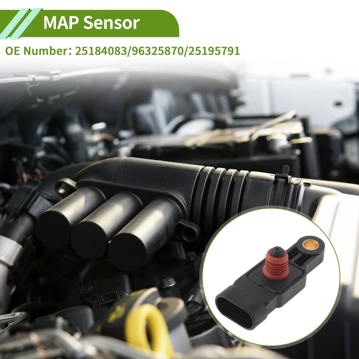 MAP Sensor for Chevrolet Kalos 1.4 16V (2003-2008)