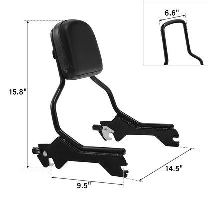 Sissy Bar Backrest & Docking Hardware for Harley Softail Fatboy (2018-2025)