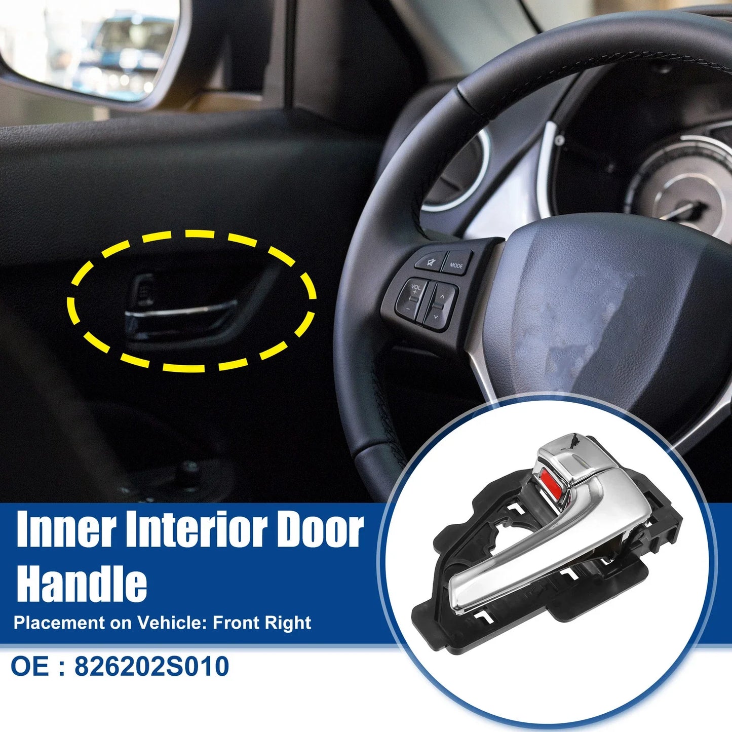 Front Right Inner Door Handle for Hyundai Tucson (2016-2023)