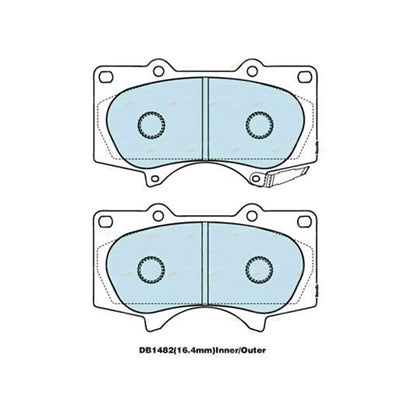 4WD Front Disc Brake Pads for Toyota Hilux (2008–2009)