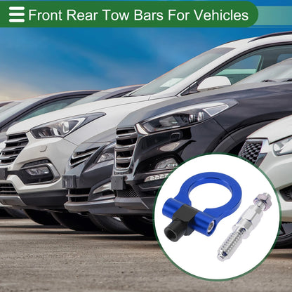 Tow Hook Set for Ford Focus (1998–2025) 15.6mm Aluminum Alloy Blue