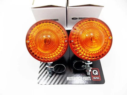 Front Left Right Turn Signal Indicator Blinker Assy Set for Yamaha DT400 (77-79)
