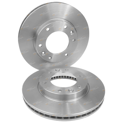 2x Front Disc Brake Rotors for Kia Grand Carnival (2006–2015) FWD