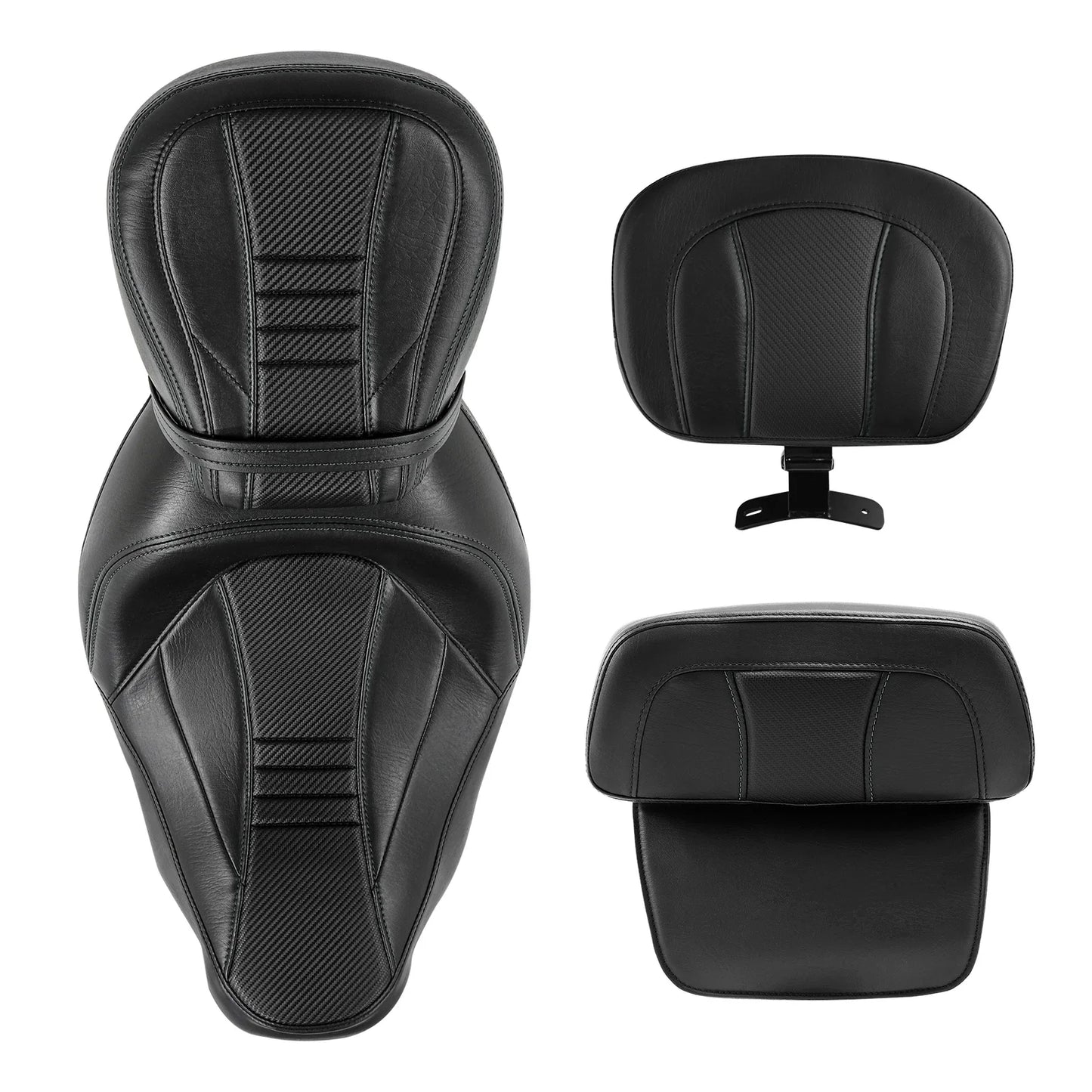 Seats Backrest for Harley Road Street Glide (2014-2023) Black