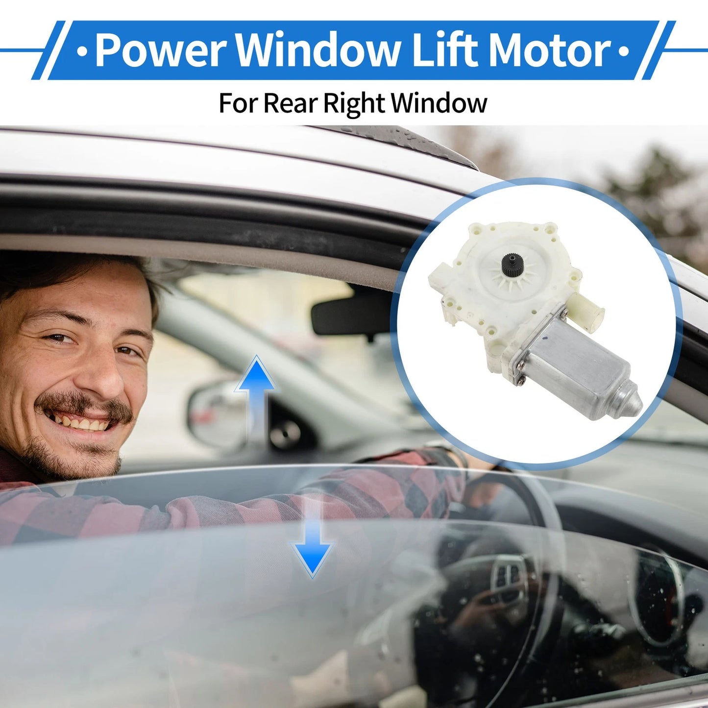 Front Right Power Window Regulator Lift Motor for Mini Cooper (2002–2005) 11467093