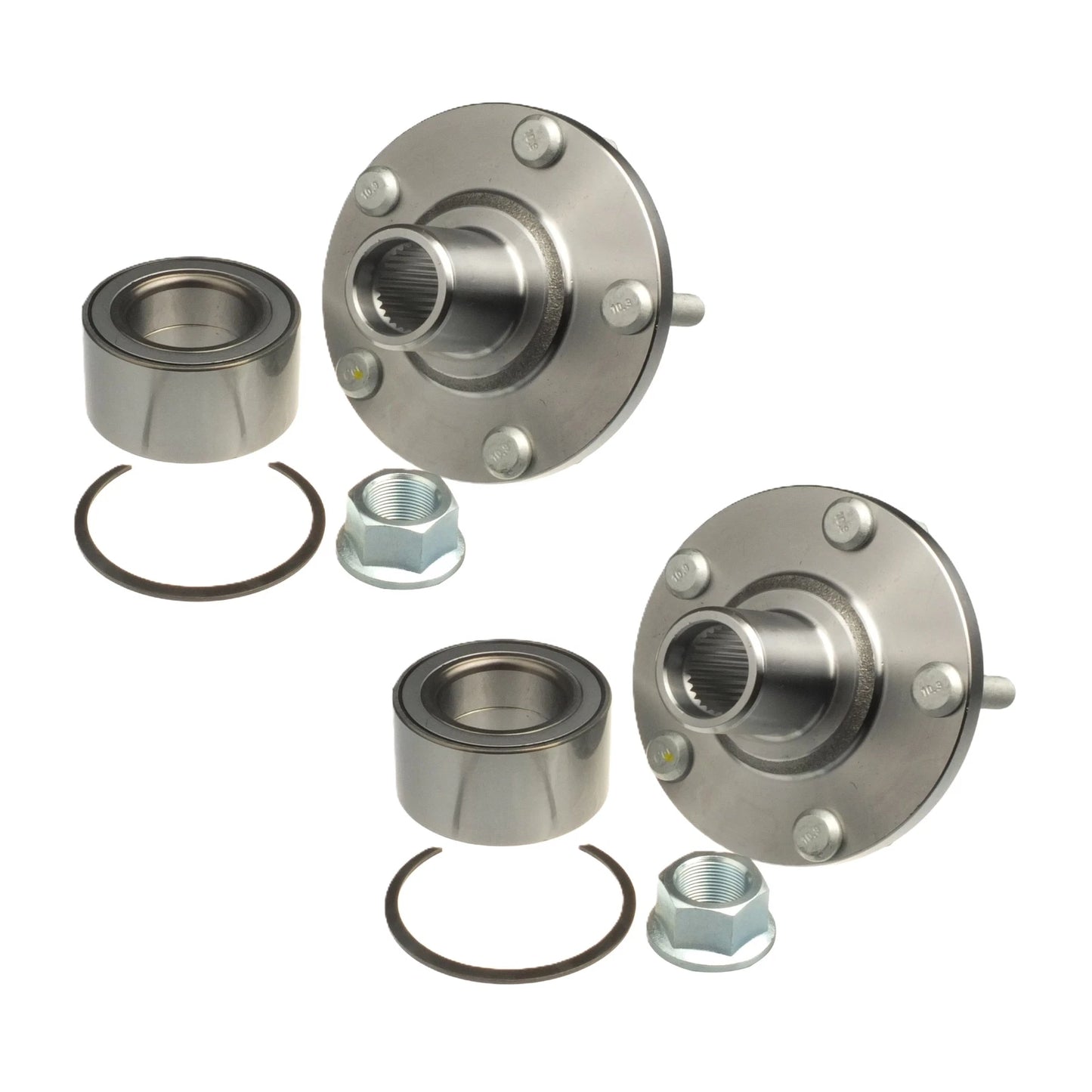 Pair Front Wheel Bearing Hubs for Nissan Maxima (1995–2008)