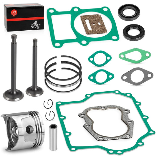 Engine Rebuild Kit Piston Rings & Valve for Club Car Gas Golf Cart (1986–1991)