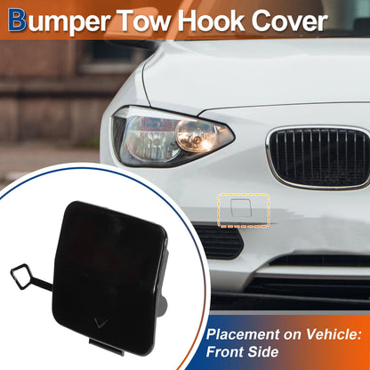 Tow Hook Cover for BMW 1 Series F20 F21 (2012–2019) No. 51117292947 Black