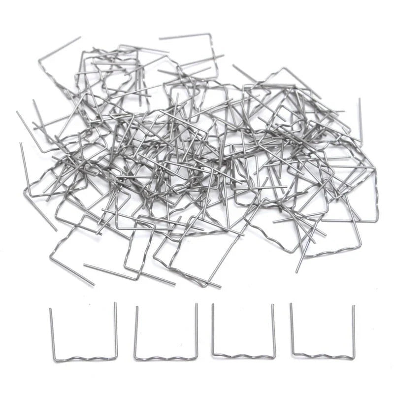 Pre-Cut Flat Staples 100pcs 0.6mm for Car Auto