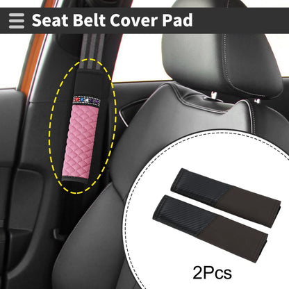 2X Seat Belt Cover Pad for Universal Fit (22.5cm)
