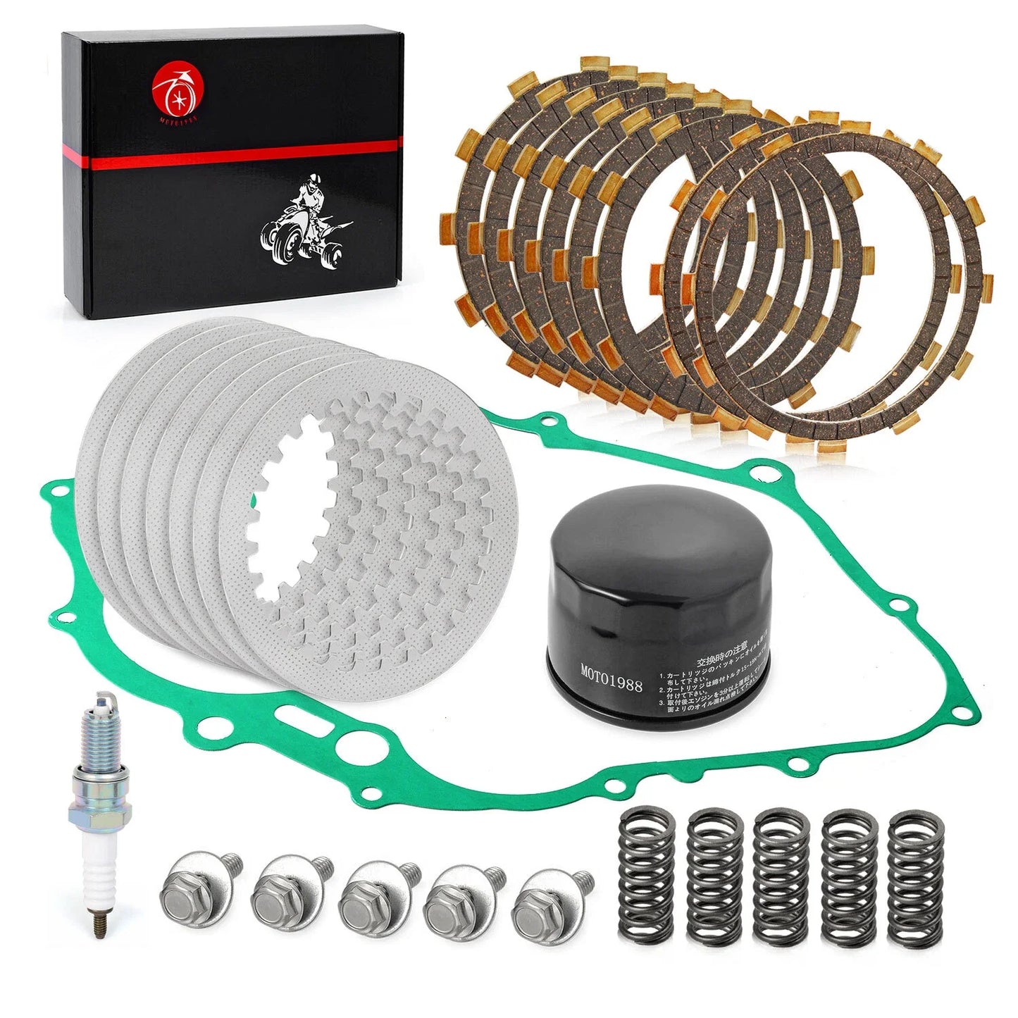 Clutch Kit Springs & Gasket Oil Filter for Yamaha Raptor 660R (2001–2005)