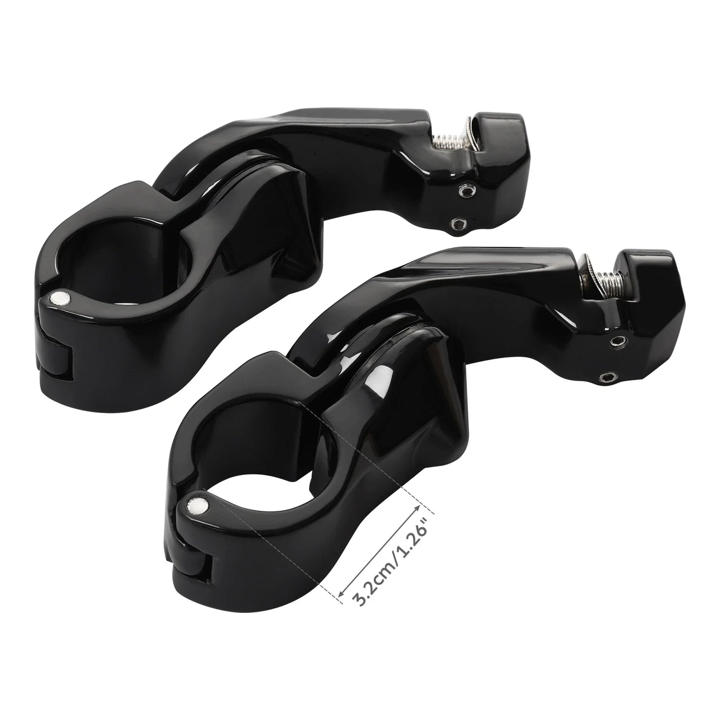 Short Angled Footpeg Pegs for Harley (32mm)