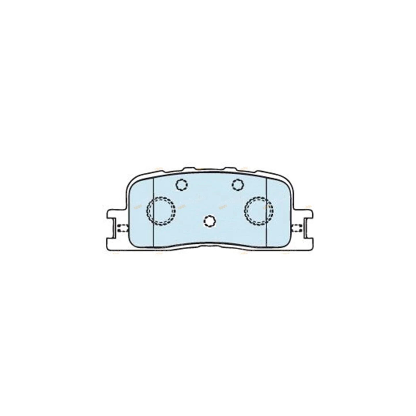 Set of 4 Rear Disc Brake Pads for Lexus ES300 (2001–2005)