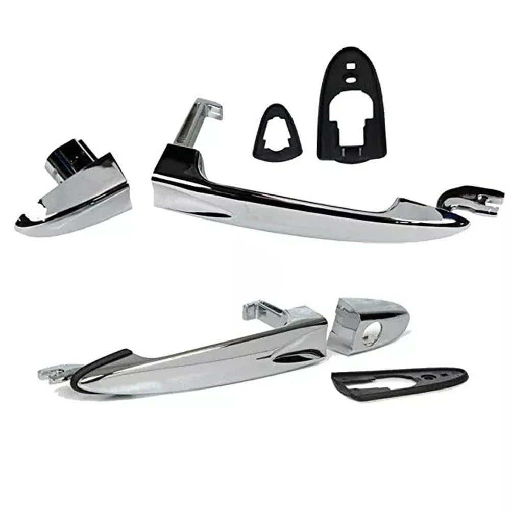 Silver ABS External Door Handle for Lancia Ypsilon (2003–2011)