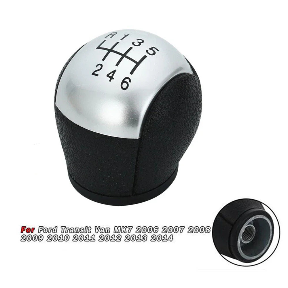 6 Speed Manual Gear Shift Knob Silver for Ford Transit Van (2006-2014)