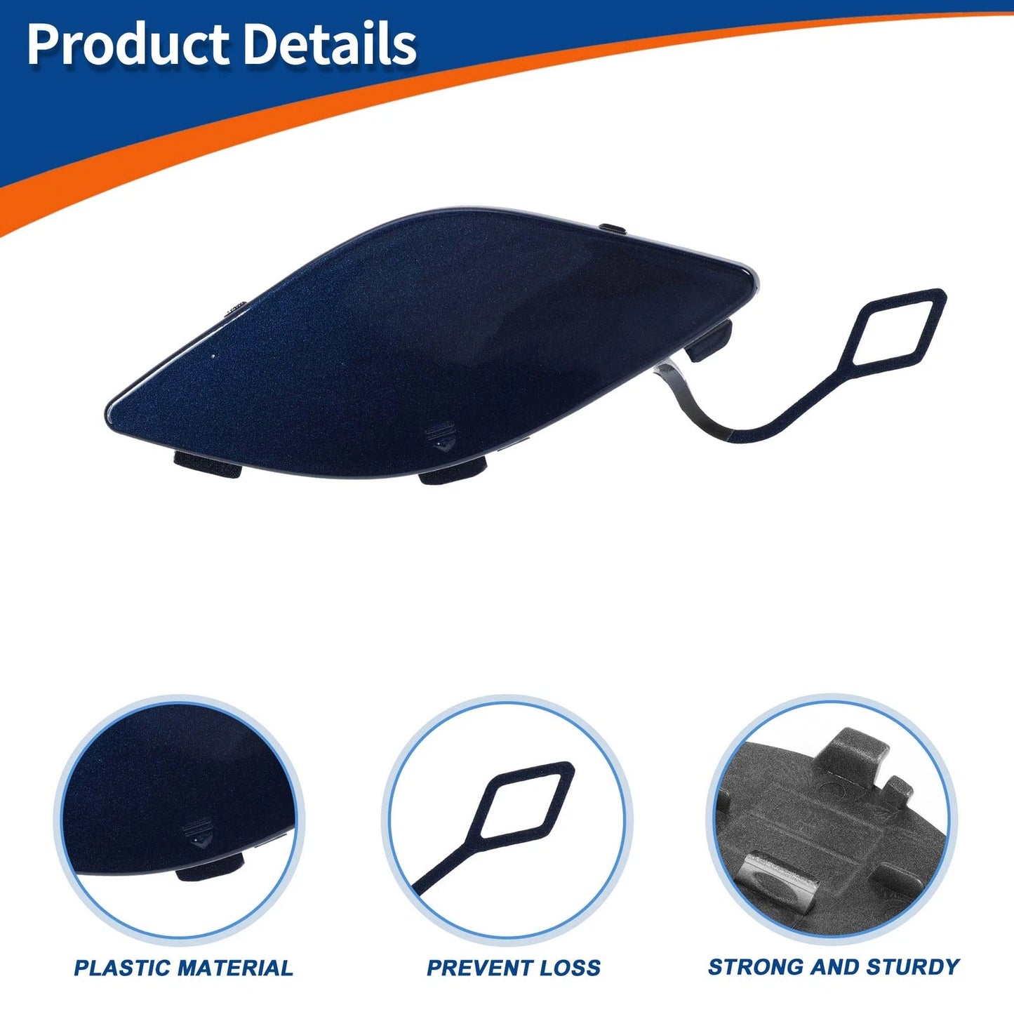 Tow Hook Cover for Mercedes-Benz (A2078850123) Jewelry Blue