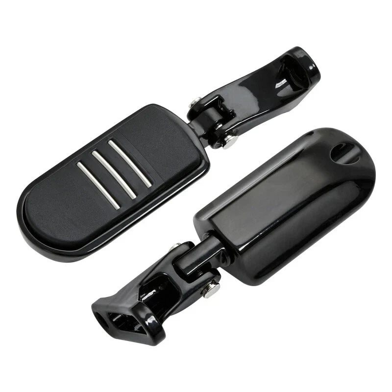 Black Rear Passenger Footpeg Mini Mount for Harley Street Glide (1993-2025)