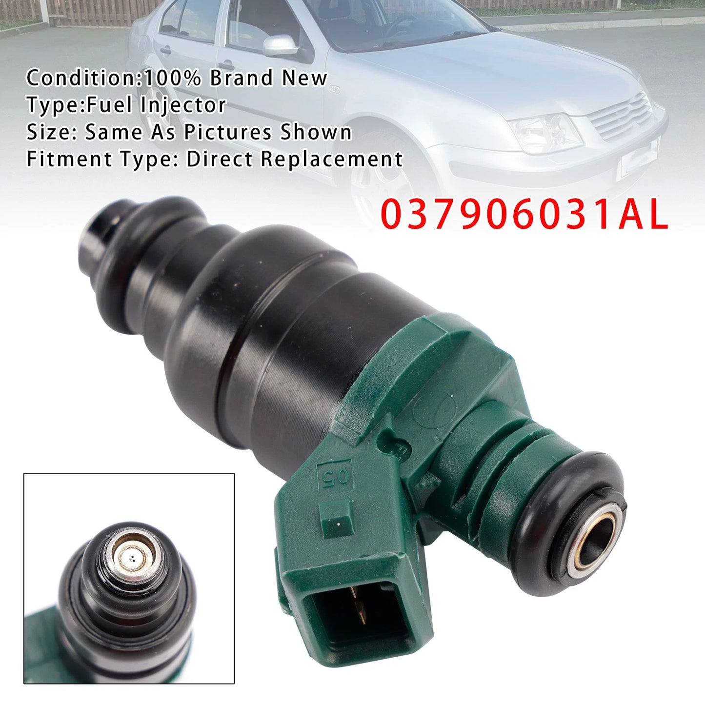 Fuel Injector for VW Golf IV, Audi A3 8L, Seat Leon, Skoda (1997–2006) 037906031AL
