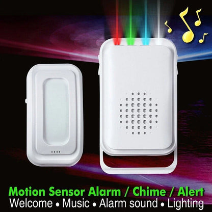 Wireless PIR Motion Sensor Alarm Chime for Shop Entry