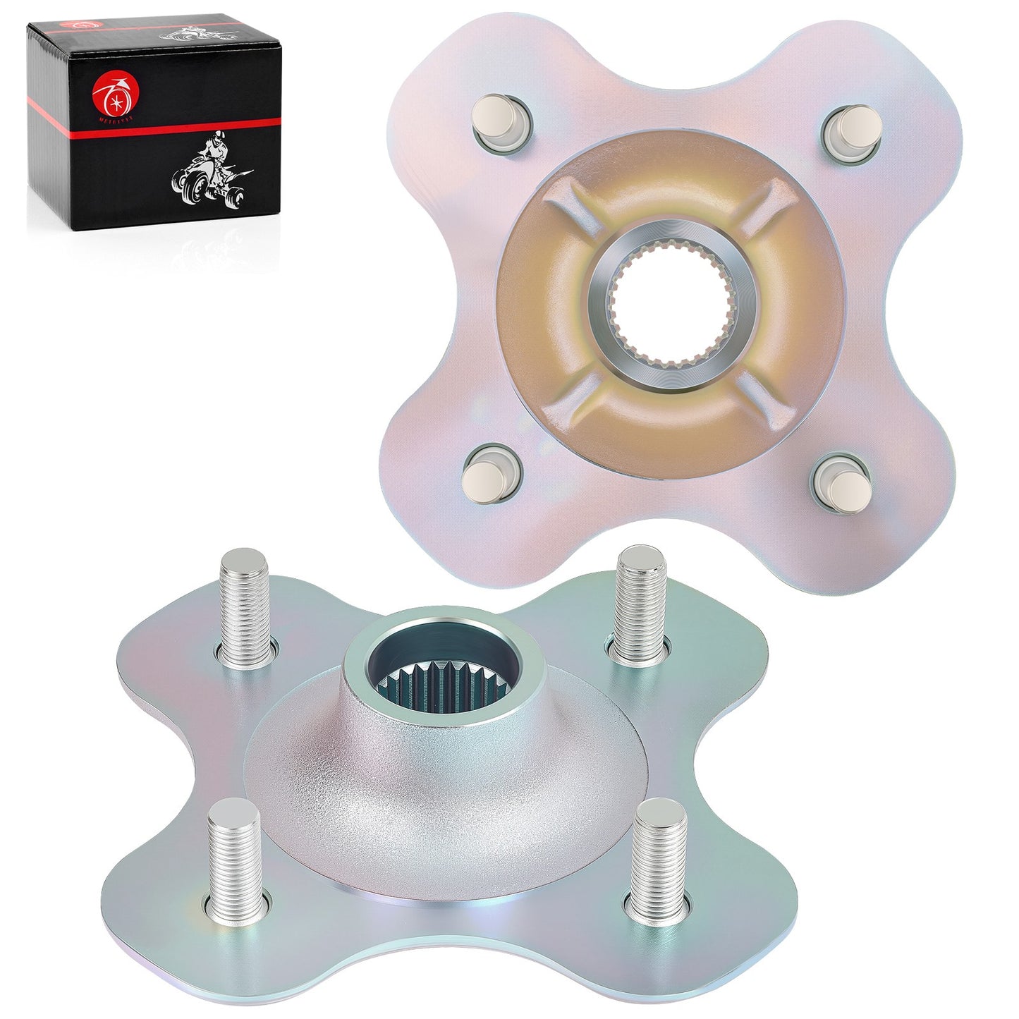 Set of 2 Rear Wheel Axle Hubs for Yamaha Big Bear 400 (2000–2006)