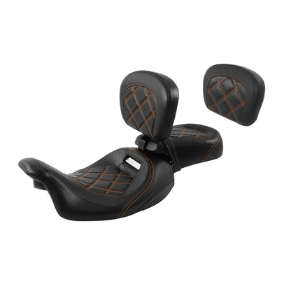 Driver/Passenger Seats Backrest Pad for Harley Street Glide (2009 - 2023)