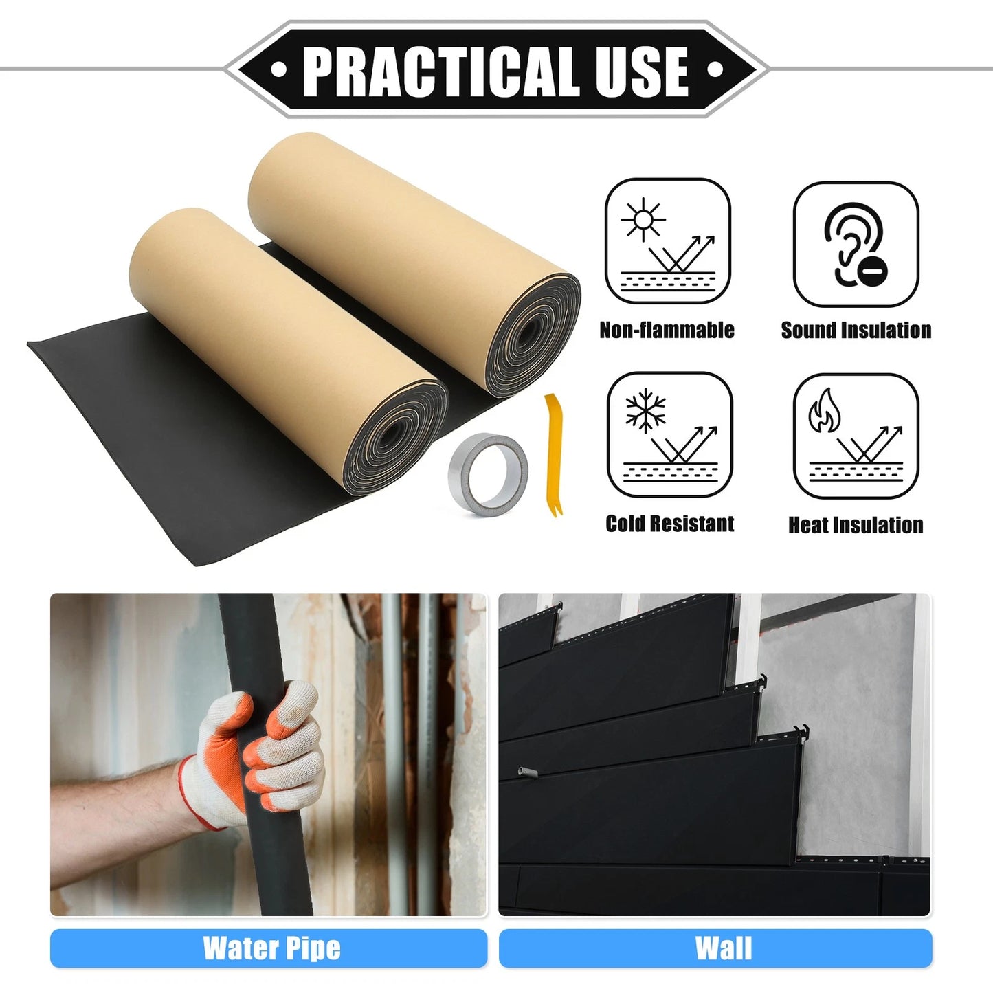 2X Sound Deadening Mat 157mil 4mm 36sqft for Universal Car