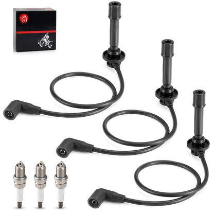 Ignition Spark Plug Wire Kit for Kawasaki Mule PROFX PROFXT PROFXR (2015–2023)
